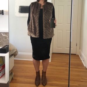 Faux fur vest
